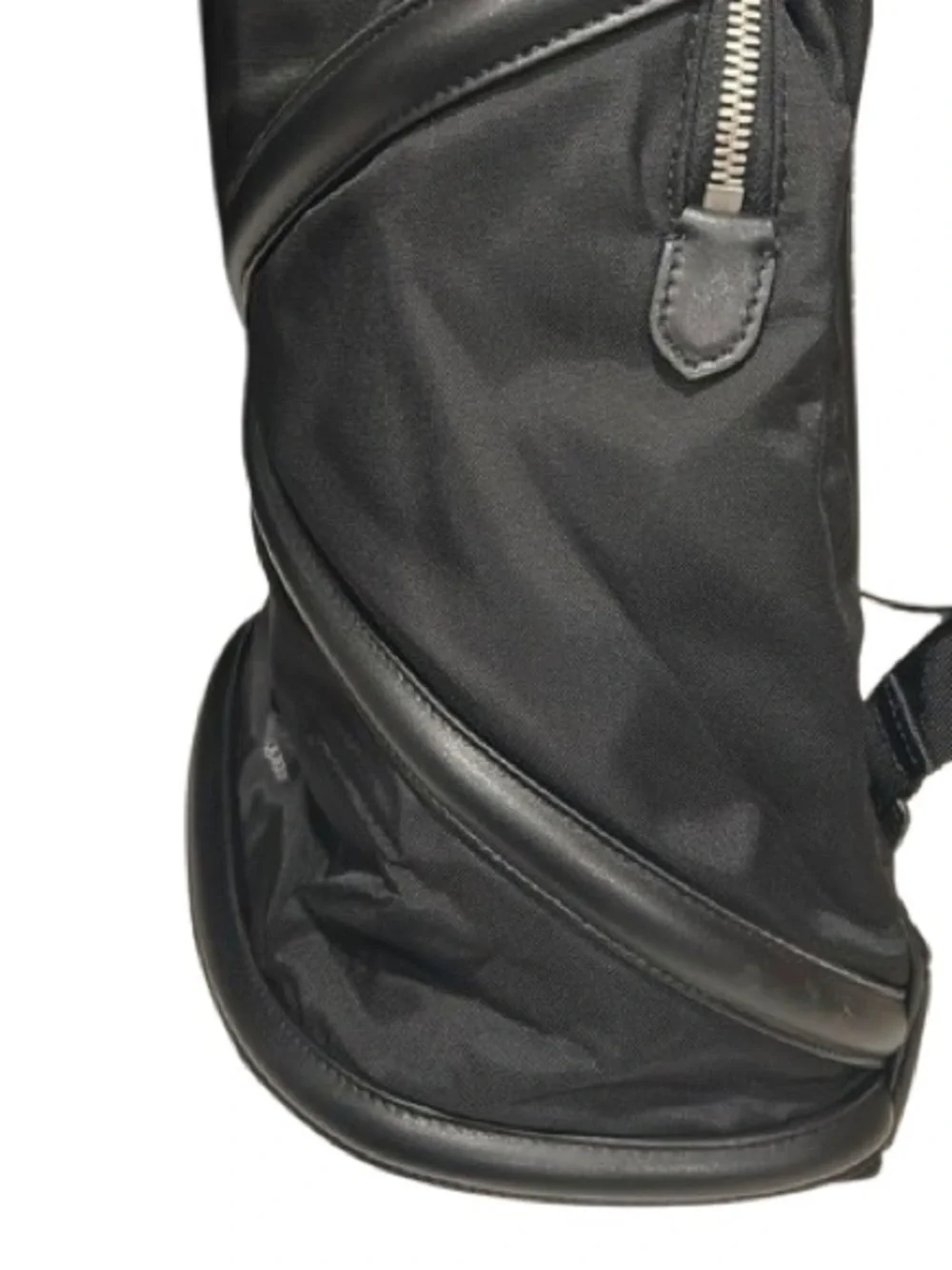 Alexander McQueen Harness Backpack – Black Nylon & Leather Trim Made in Italy
